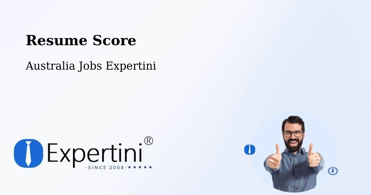 Resume Score - Australia Jobs Expertini